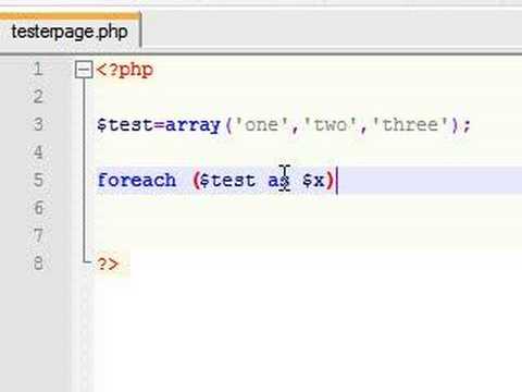 php foreach array