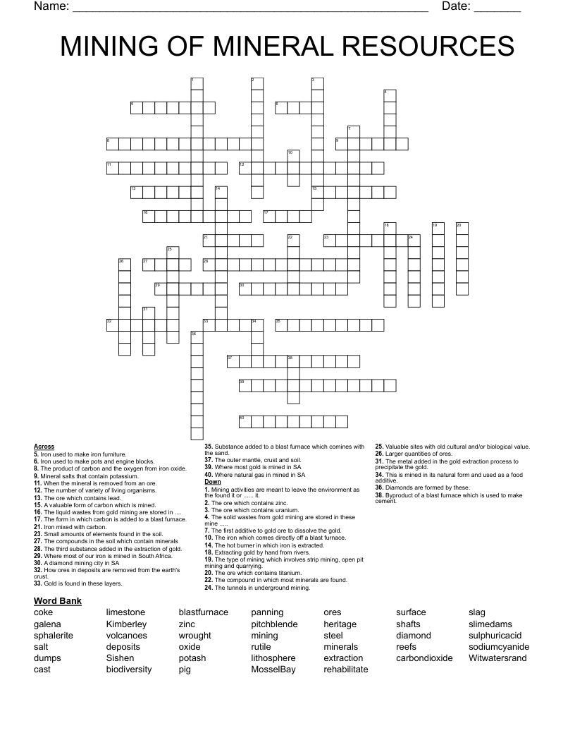 using large quantities of crossword clue