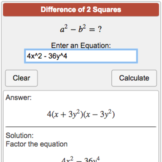 quadratic calculator factoring