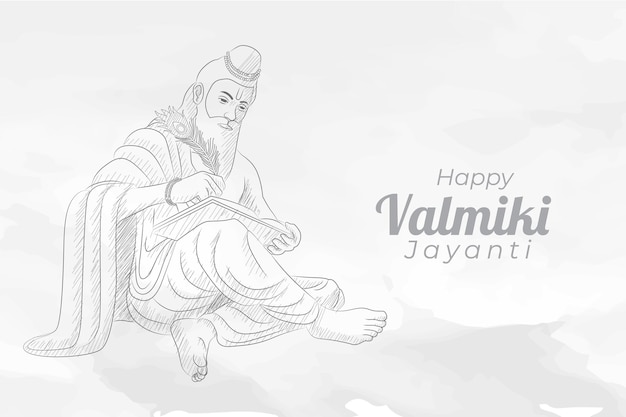 valmiki jayanti drawing