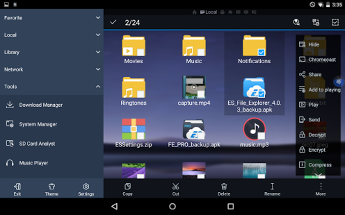 es file manager apk pro