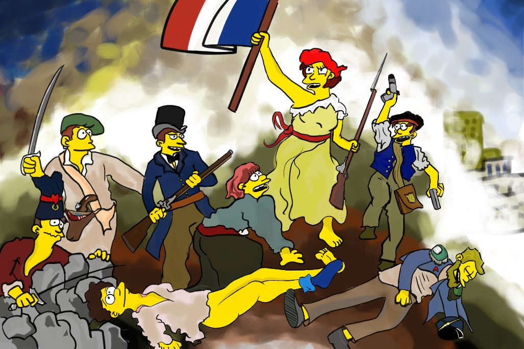 liberty leading the people parody