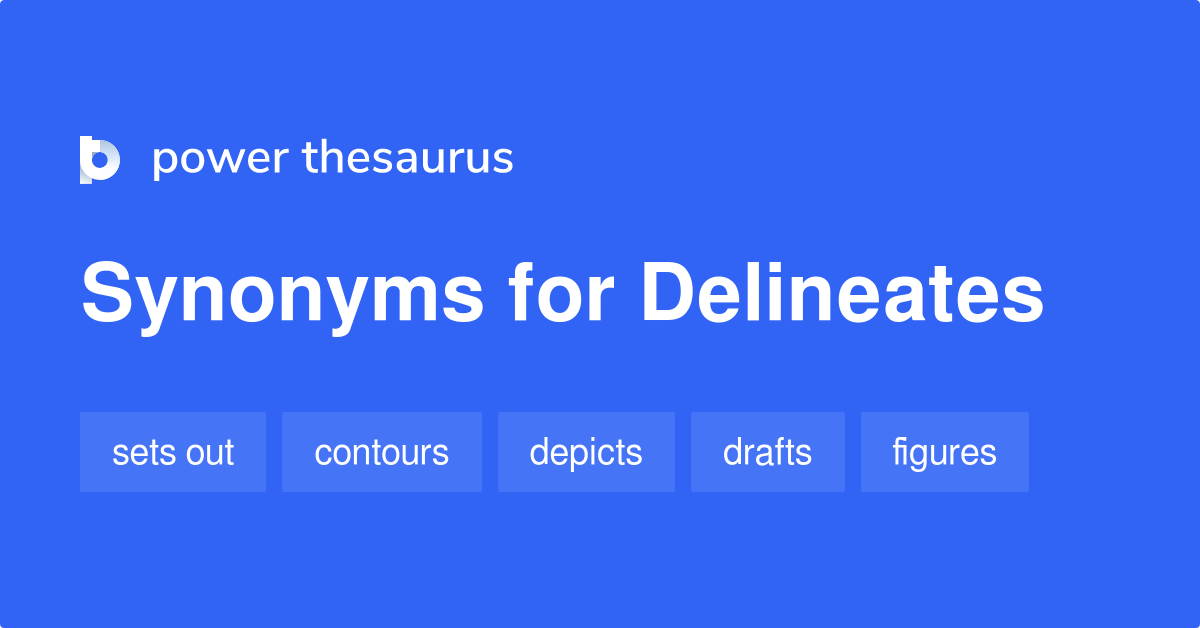 delineates synonym