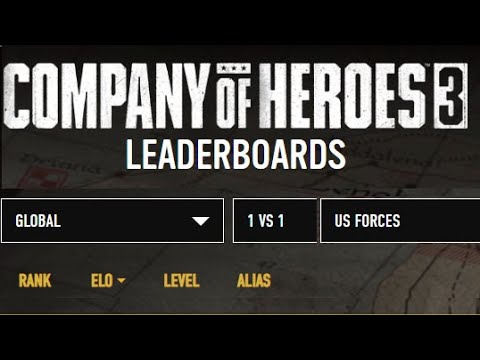 company of heroes 3 leaderboard