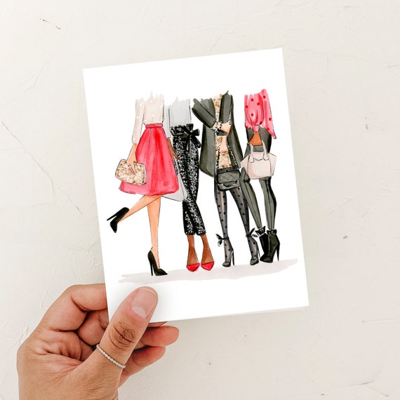 fashionable card is appropriate