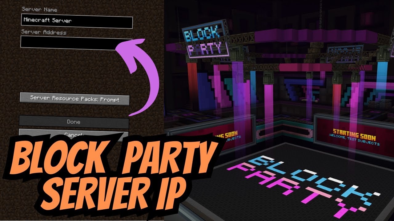 minecraft party ip