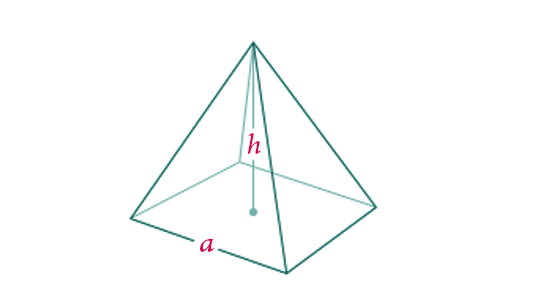 volume of a square based pyramid formula