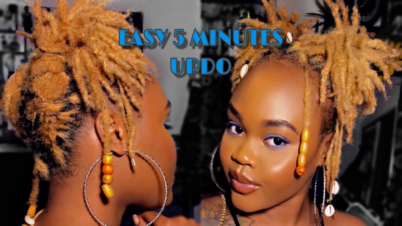 updo styles for short locs
