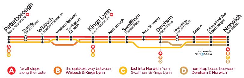 wisbech to kings lynn bus timetable