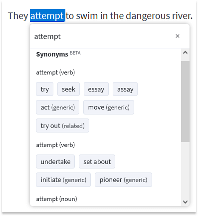 find out synonym