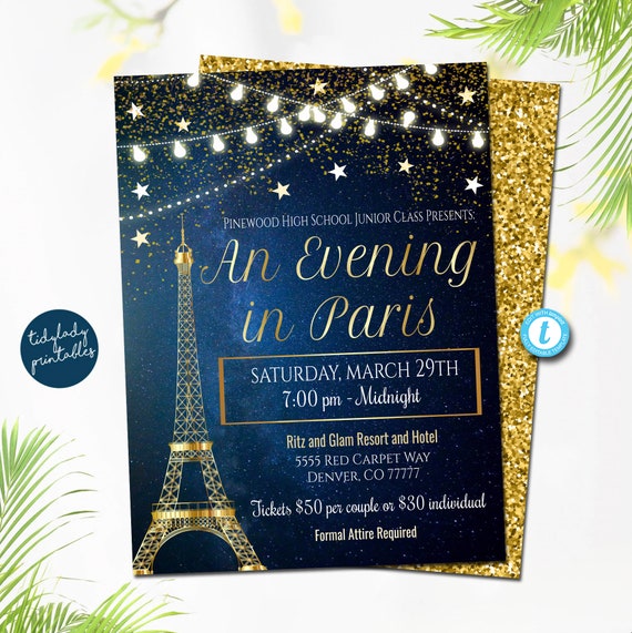 a night in paris homecoming theme