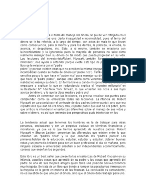 conclusion padre rico padre pobre pdf