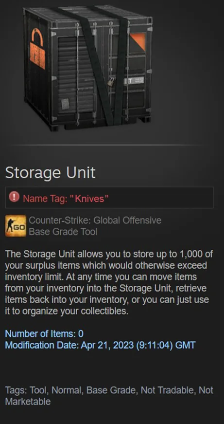 csgo storage space