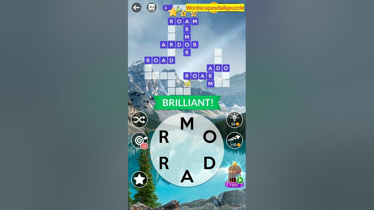 wordscapes daily puzzle