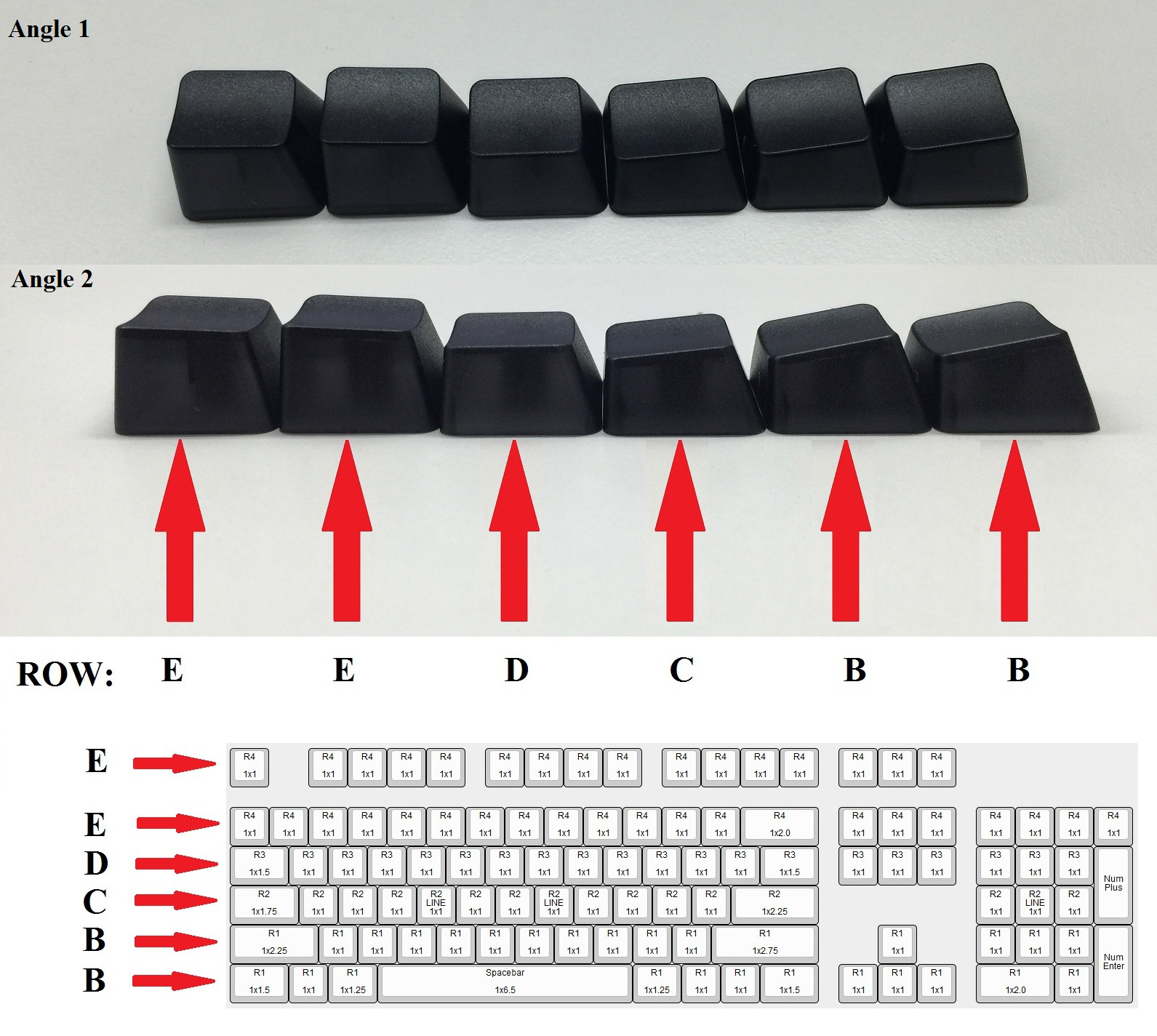 oem profile keycaps