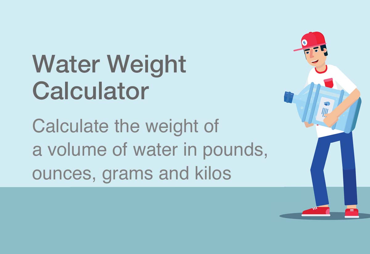 water weight per cu ft