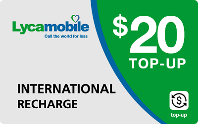 lyca mobile recharge $20