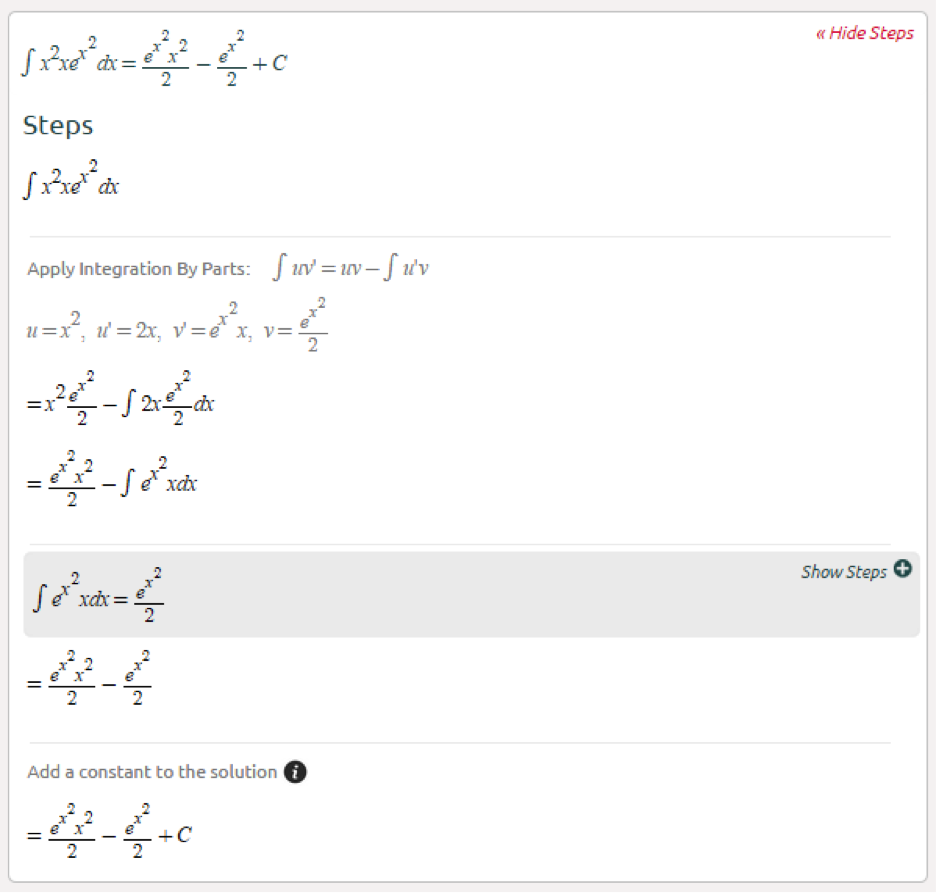 integral calculator with solution