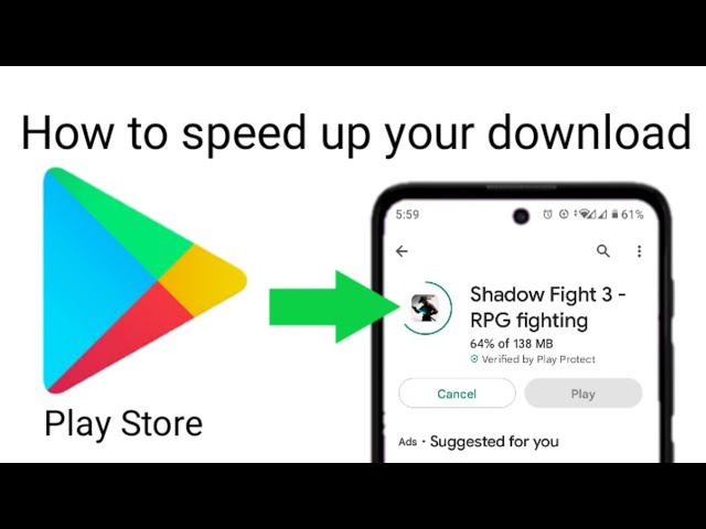 google play store slow download speed fix