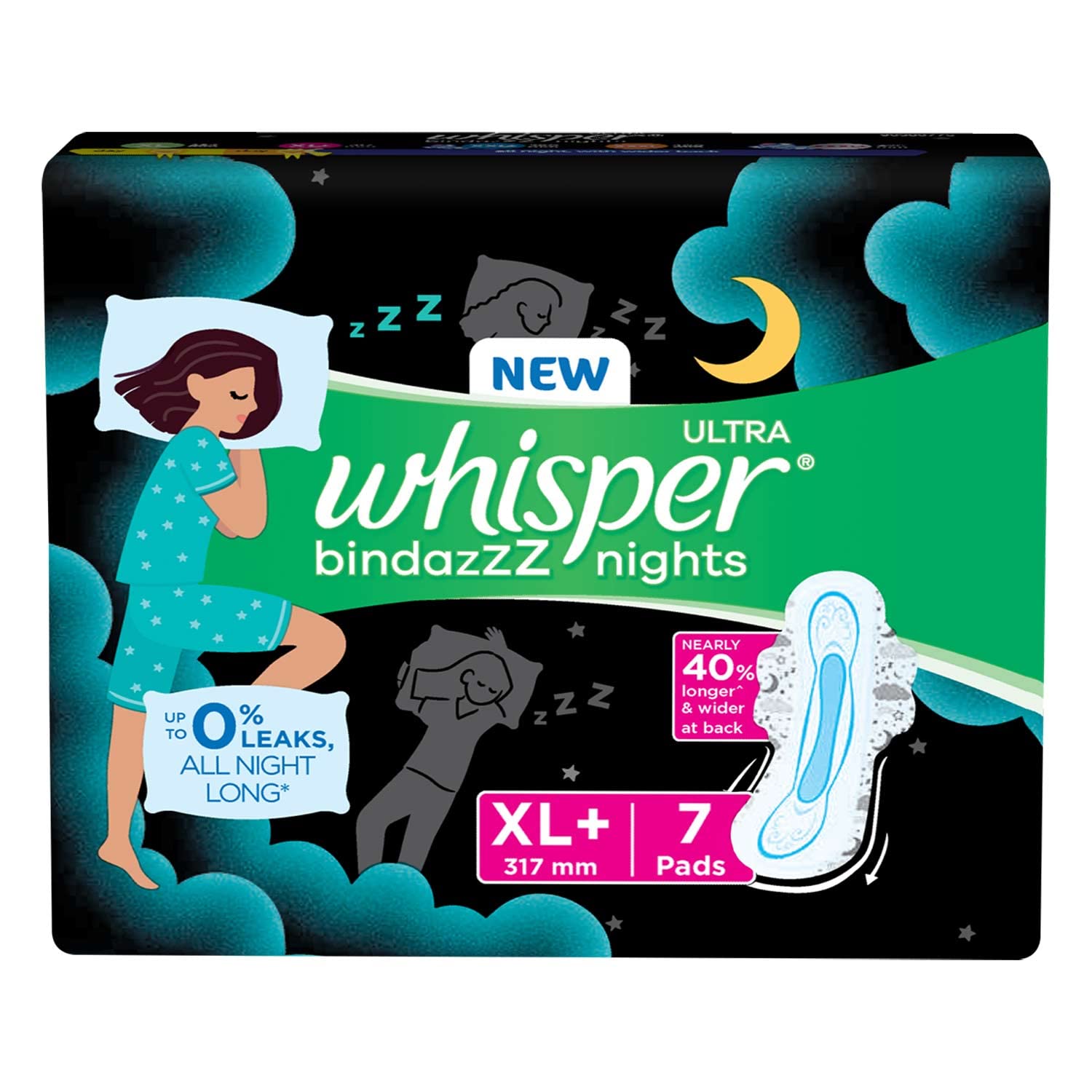 whisper long pads
