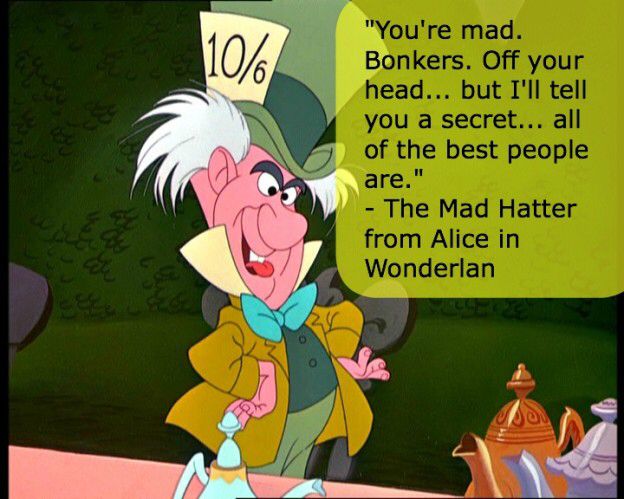 mad hatter quotes disney