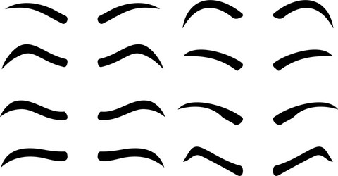 cartoon eyebrows