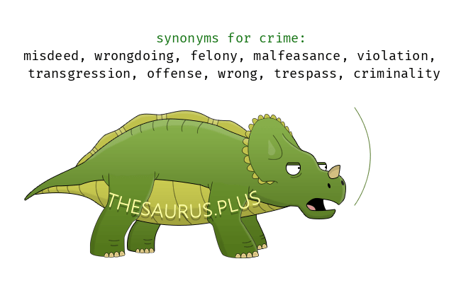 synonym for crime