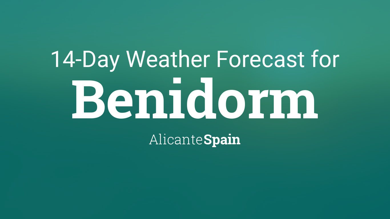 15 day weather forecast benidorm