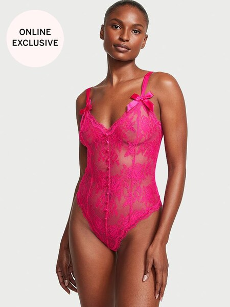 victoria secret bodysuit pink