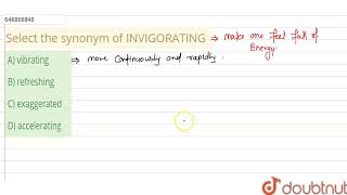 invigorating synonym