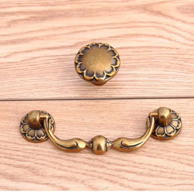 antique gold drawer pulls