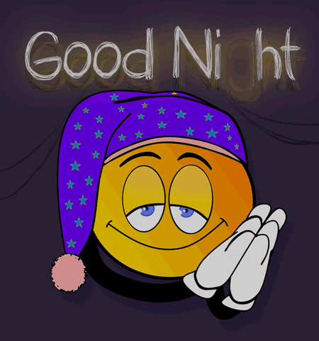 funny good night animated gif