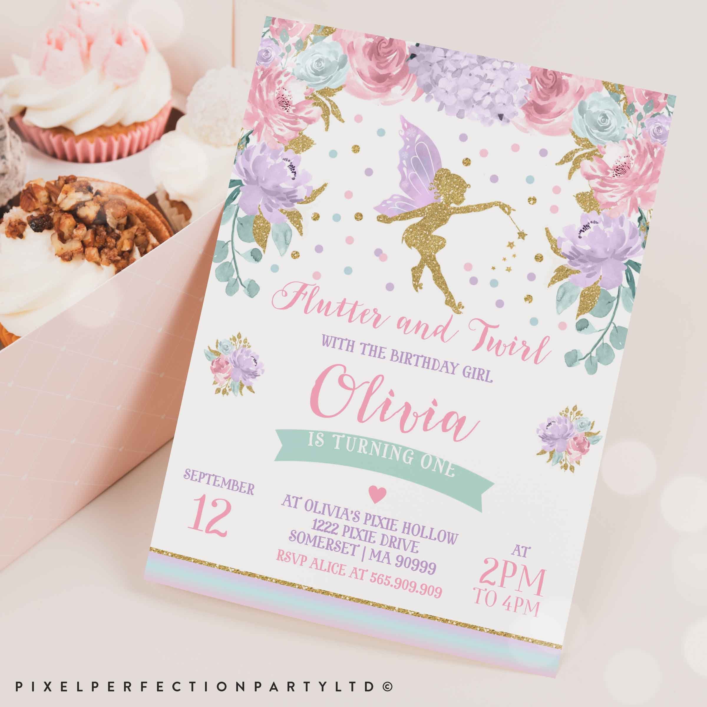 fairy invitations