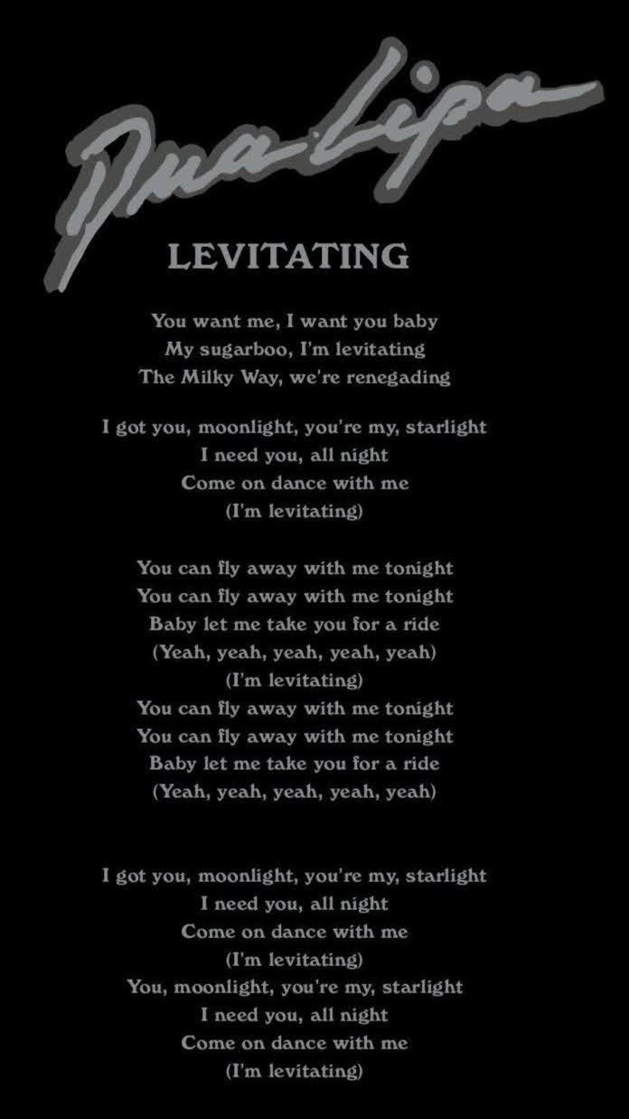 dua lipa levitating lyrics