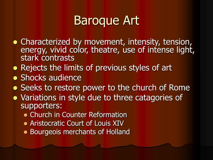 baroque art ppt