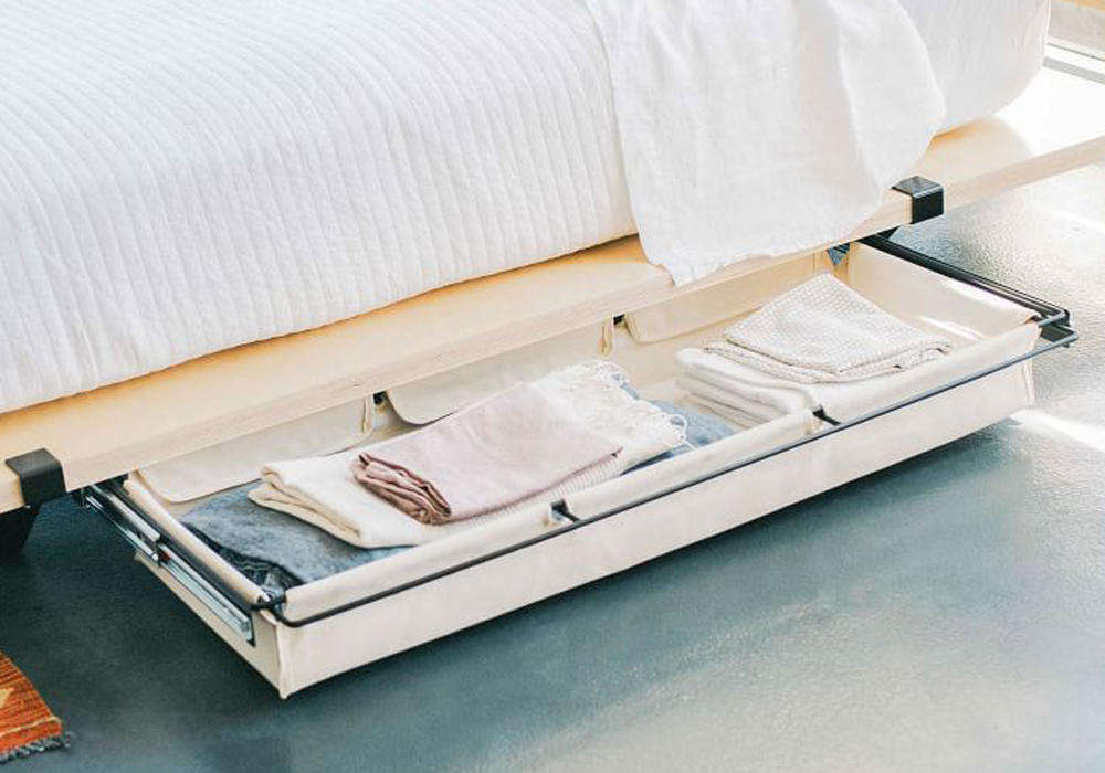 low profile under bed storage