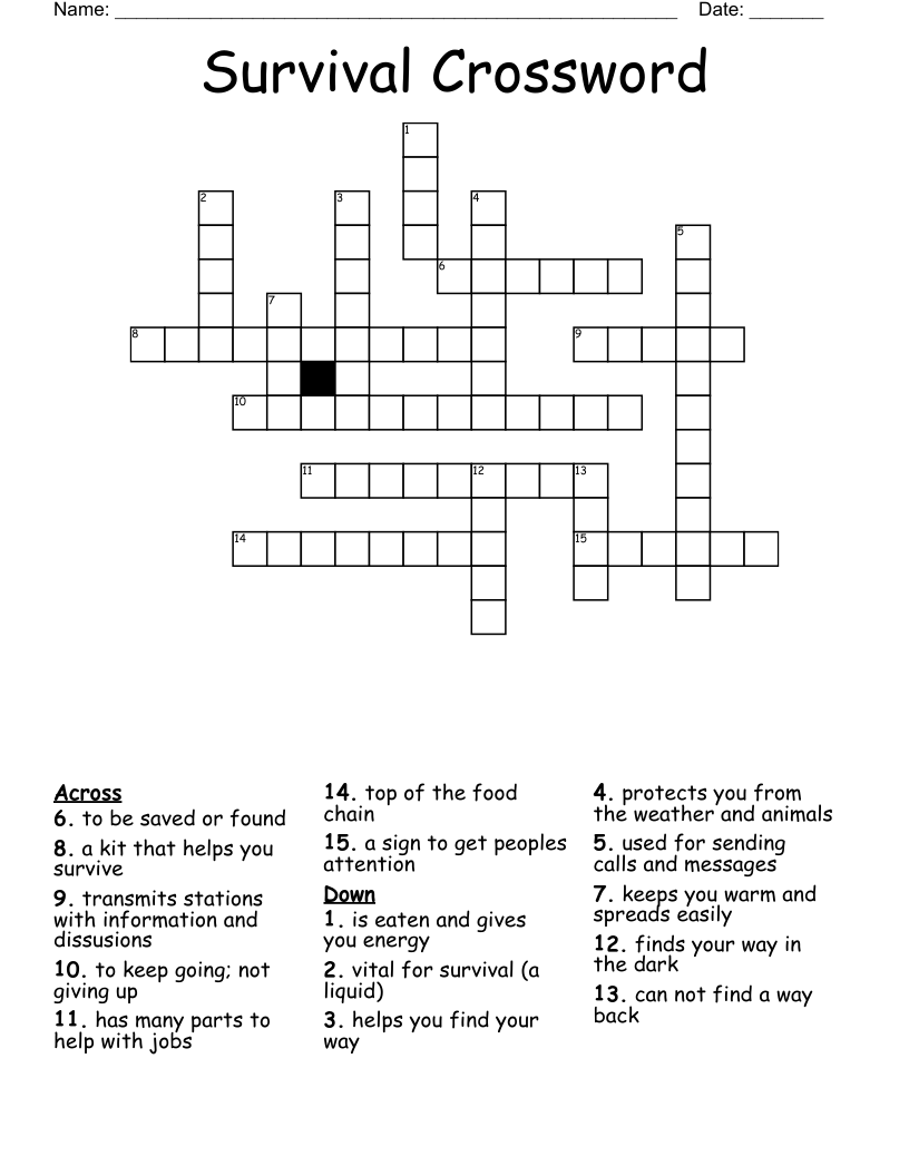 survive crossword