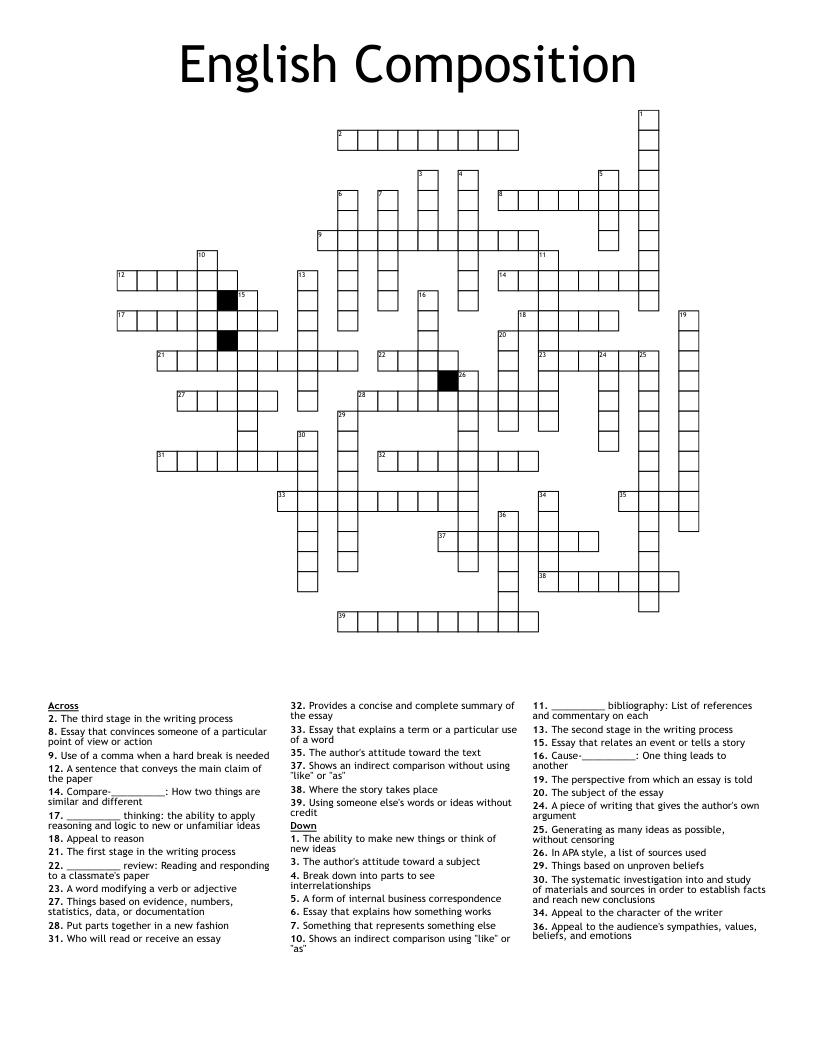 able to read and write crossword clue