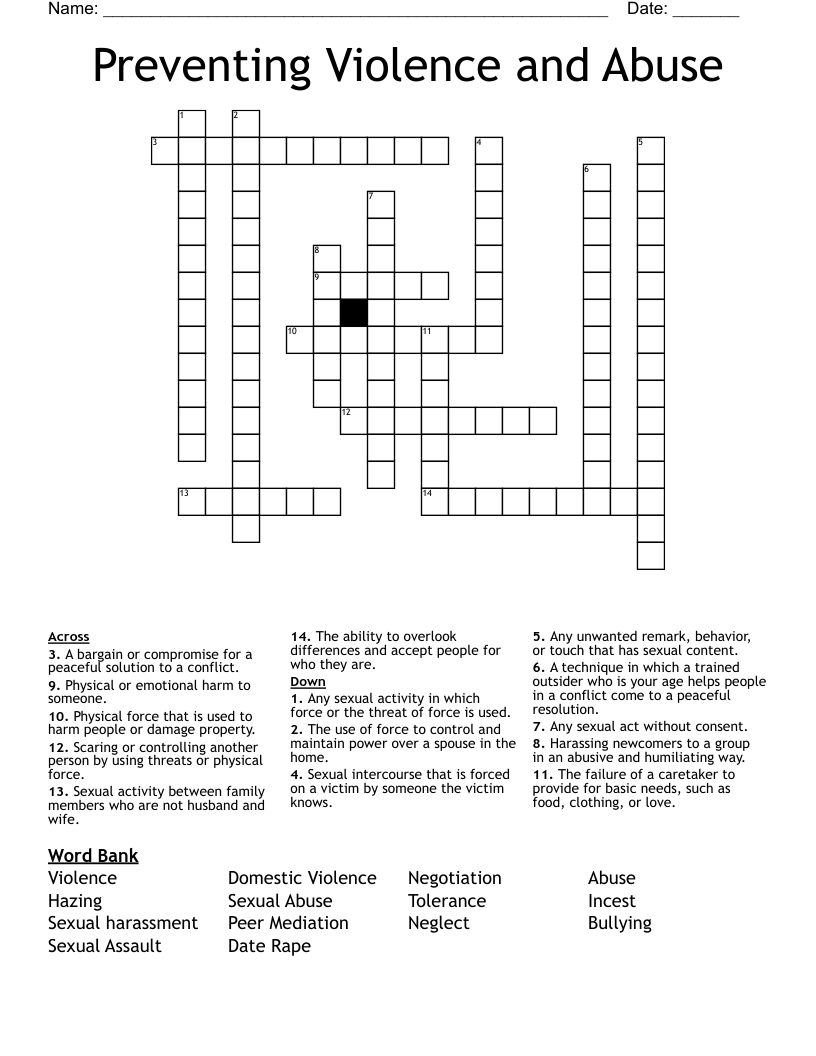 abuse crossword clue