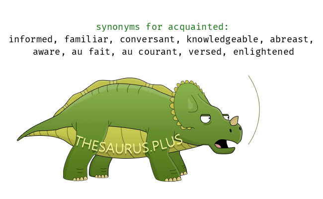 acquainted synonym