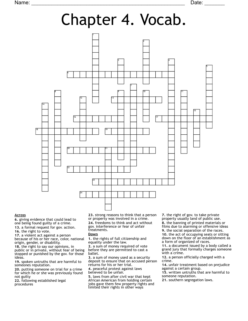 act of placing in a new order crossword