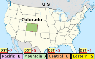 colorados time zone