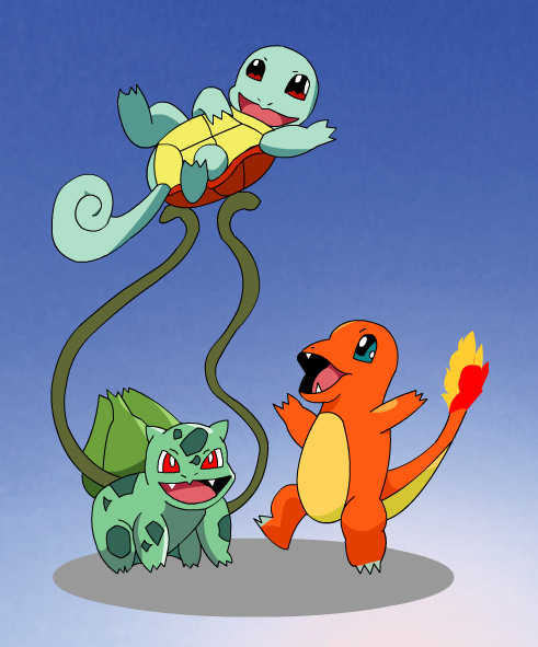 charmander or squirtle or bulbasaur