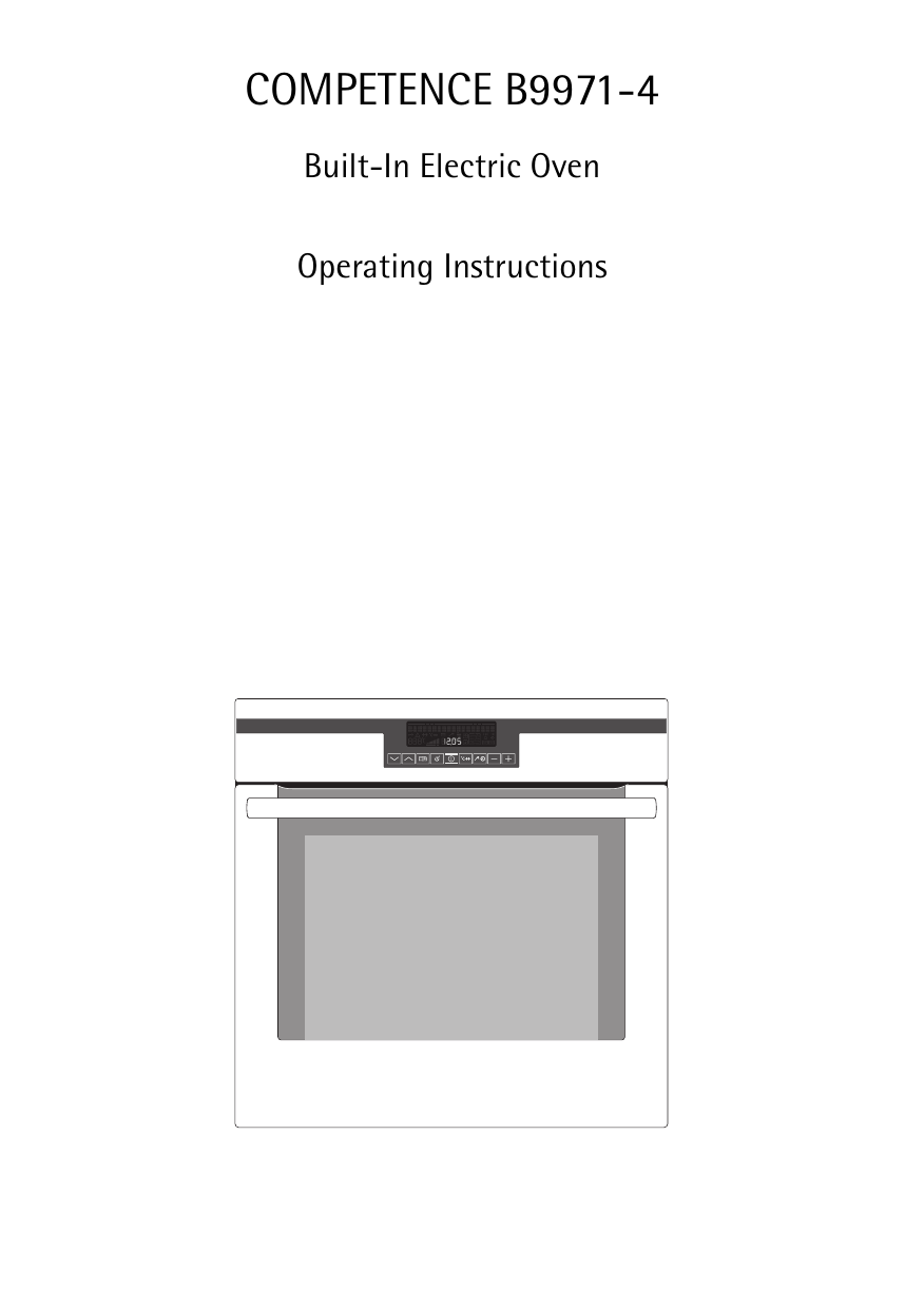 aeg oven manual