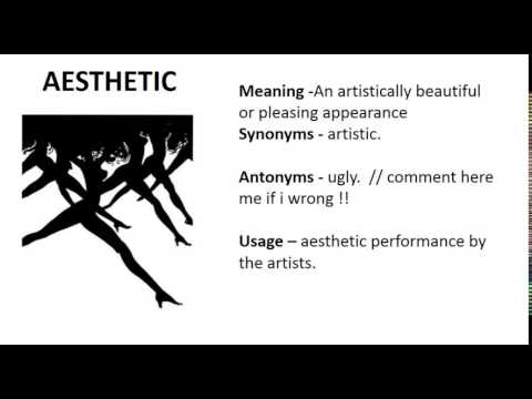 aesthetic antonym