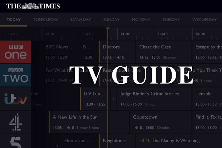 english tv guide tonight