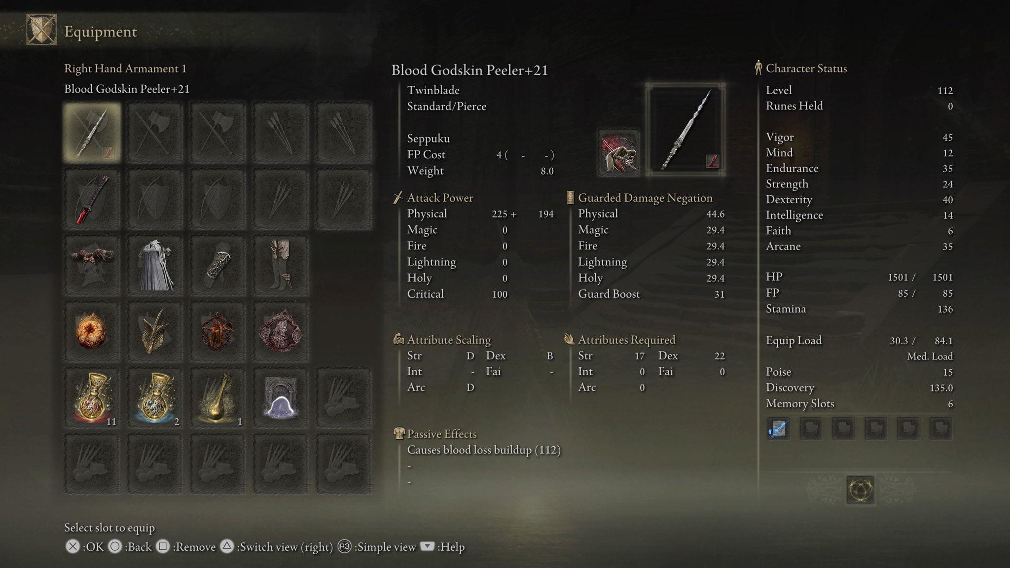 blood build elden ring