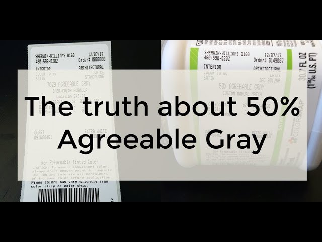 agreeable gray formula