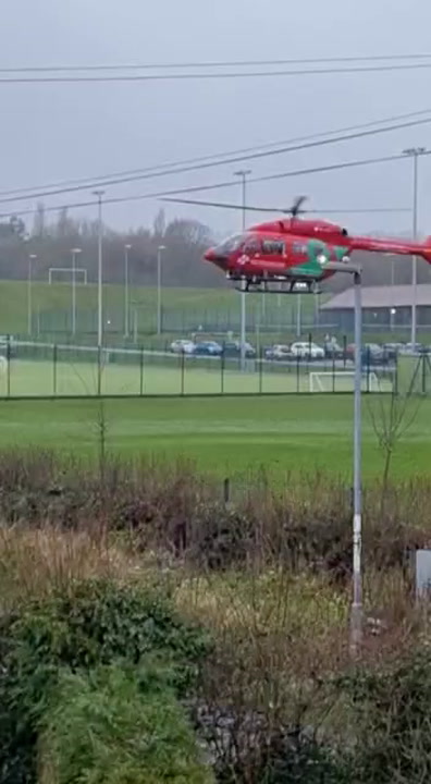 air ambulance in mold today