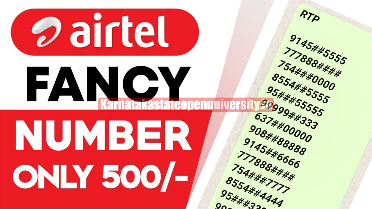 airtel fancy numbers below 1000